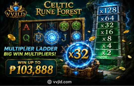 VVJL paytable showing regular symbols, wilds, scatters and matching rules